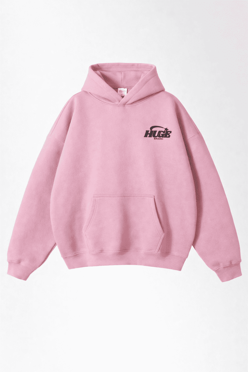 Sudadera oversize rosa de ropa streetwear Huge Brand